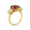 Red Spinel & Diamond Estate Ring