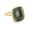Greenish Burma Sapphire Ring