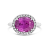 Pink Sapphire & Diamond Ring