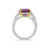 Pink Sapphire & Diamond Ring