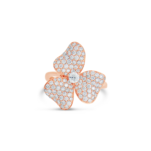 Diamond Flower Ring
