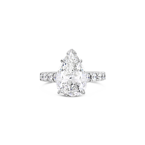 Pear Shaped Diamond Engagement Ring