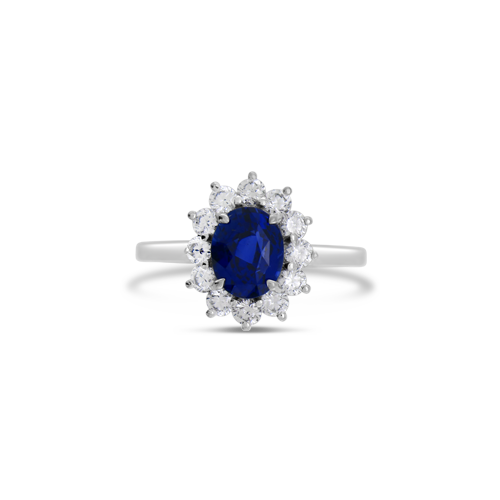 Sapphire & Diamond Ring