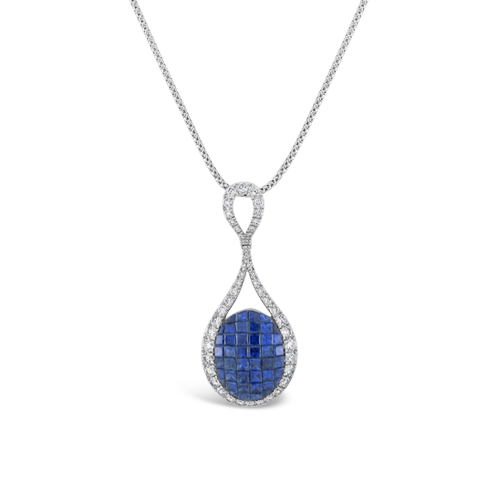 Sapphire & Diamond Pendant