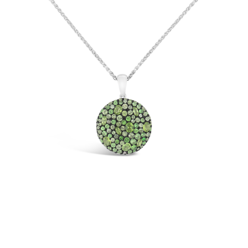 Peridot, Tsavorite & Fancy Sapphire Pendant
