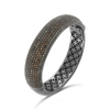 Brown Zircon Bangle Bracelet
