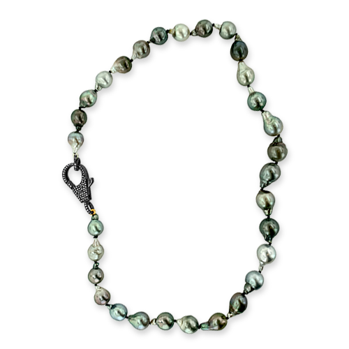 Baroque Black Pearl Necklace