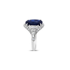 Cushion cut Sapphire & Diamond Ring