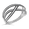 Black & White Diamond Bangle Bracelet