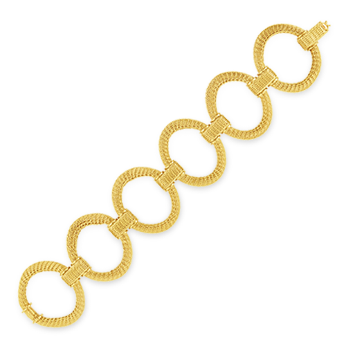 Oval Gold Link Estate Bracelet