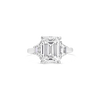 Emerald cut Diamond Engagement Ring