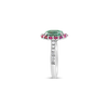 Green Tourmaline & Pink Sapphire Ring