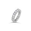 Emerald cut Diamond Eternity Band