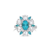 Paraiba & Diamond Cocktail Ring
