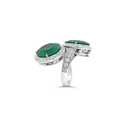 Convertible Emerald Earrings and Ring Set