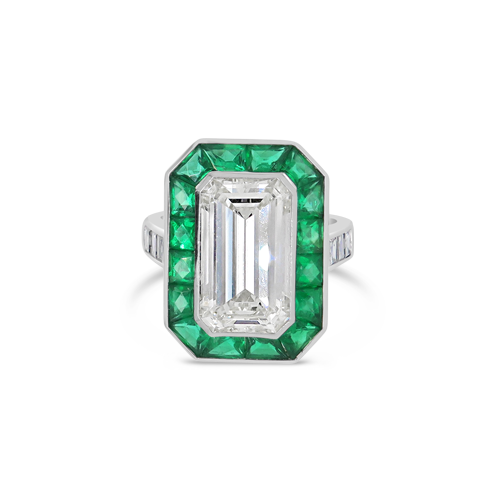 Emerald & Diamond Ring