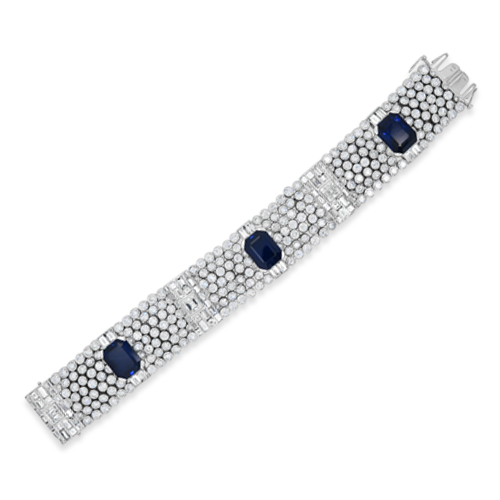 Sapphire & Diamond Estate Bracelet