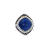 Cabochon Sapphire & Diamond Estate Ring