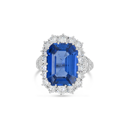 Sapphire & Diamond Estate Ring