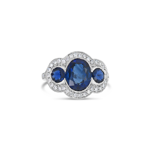 Sapphire & Diamond Ring