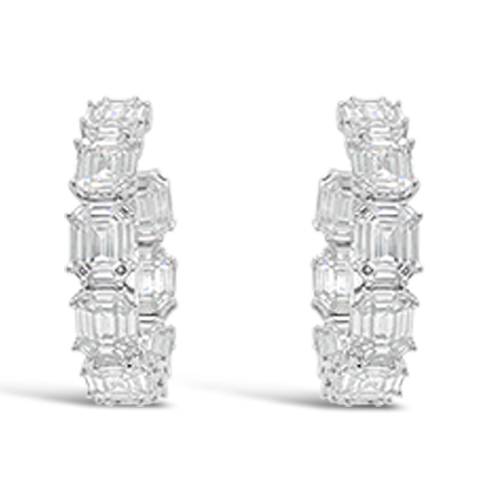 Diamond Hoop Earrings
