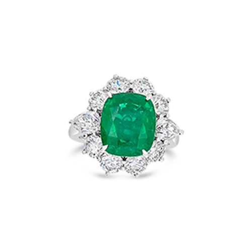 Emerald & Diamond Ring