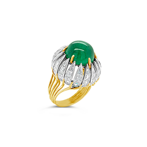 Columbian Emerald & Diamond Ring