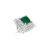 Emerald & Diamond Estate Ring