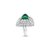 Emerald & Diamond Estate Ring