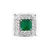 Emerald & Diamond Estate Ring
