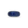 Sapphire & Diamond Dome Ring