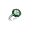 Tsavorite & Diamond Ring