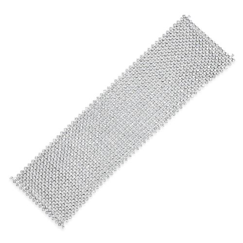 Flexible Wide Diamond Bracelet