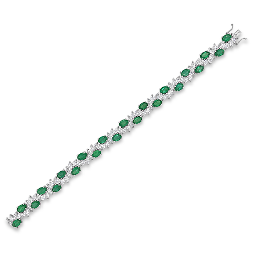 Emerald & Diamond Bracelet