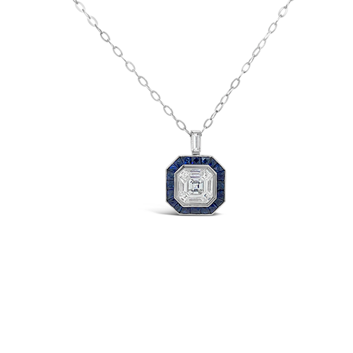 Sapphire & Diamond Pendant