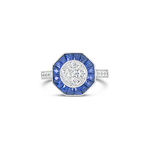 Sapphire & Diamond Ring