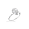 Pear Shaped Diamond Engagement Ring