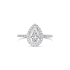 Pear Shaped Diamond Engagement Ring