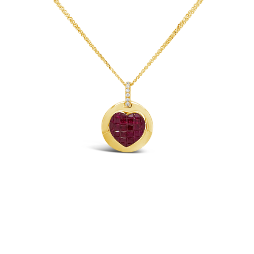 Ruby Heart Pendant