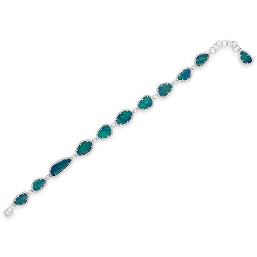 Opal & Diamond Bracelet