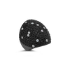 Black Spinel Dome Ring