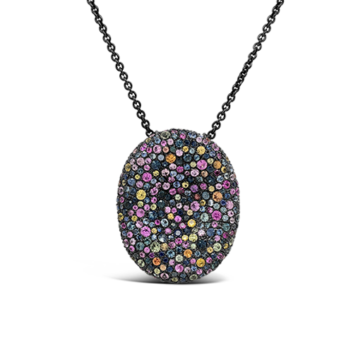 Multi-color Sapphire Pendant
