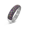 Multi-color Sapphire Bangle Bracelet