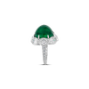 Sugarloaf Emerald & Diamond Ring