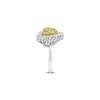 Heart Shaped Yellow Diamond Ring