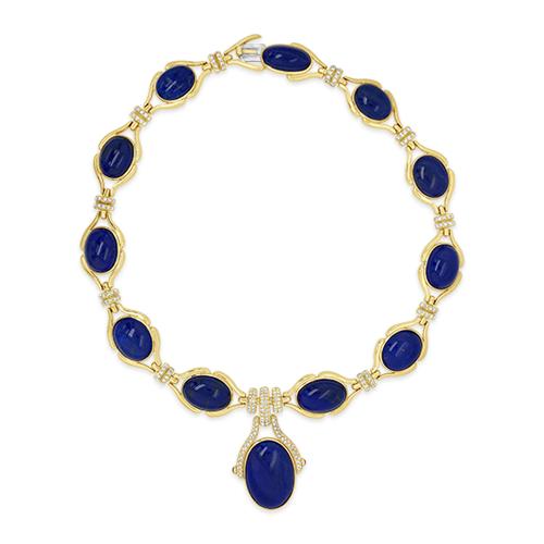 Lapis & Diamond Estate Necklace