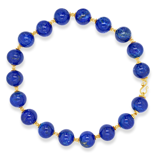 Lapis Bead Estate Necklace
