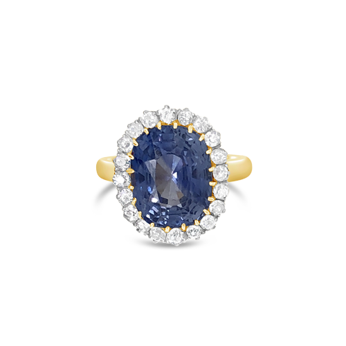 Sapphire & Diamond Estate Ring
