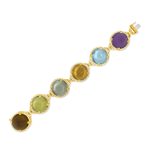 Multi-gemstone & Diamond Bracelet