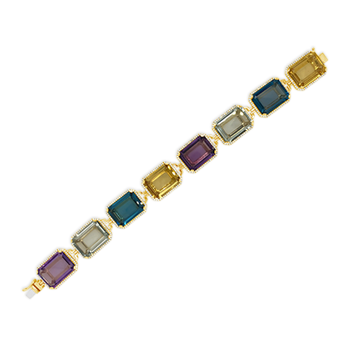 Multi-gemstone & Diamond Bracelet